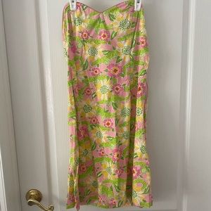 LILY PULITZER STRAPLESS DRESS